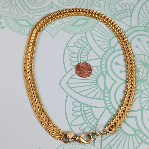 SOLD Signed Norma Jean Gold-tone Necklace - Picture 5 of 5